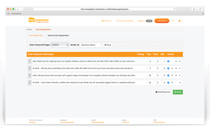 Auto-responders Auto responders