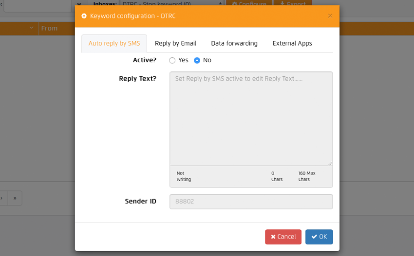 Configure-keyword Configure keywords