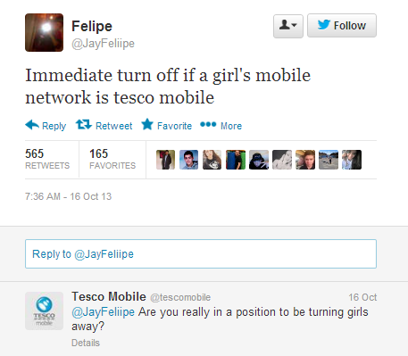 HRnBom4 Tesco Mobile tweet