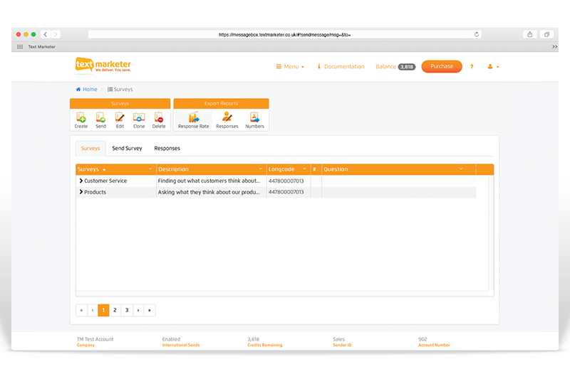 SMS Surveys