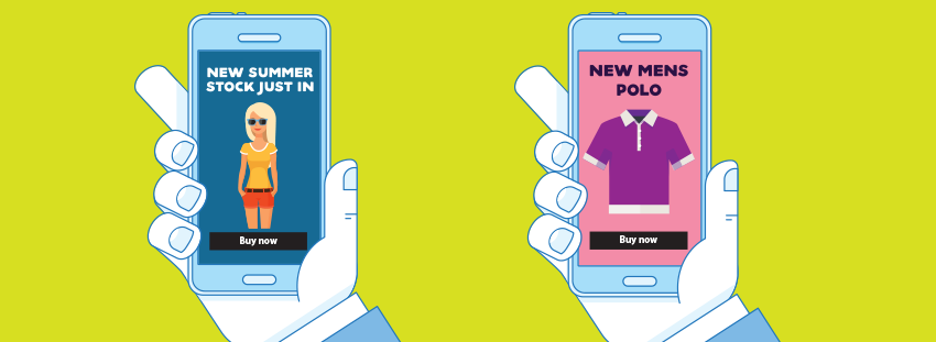 Retail SMS web pages marketing 