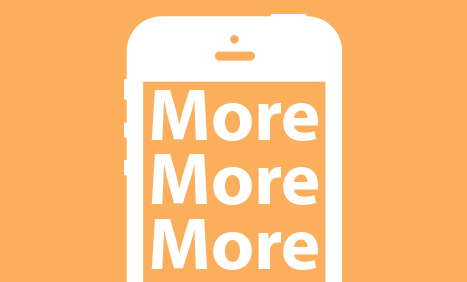 Mobile saying more more more