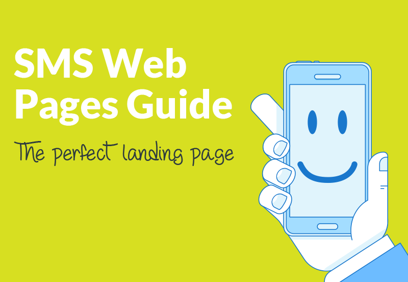 SMS Web Page - perfect landing page
