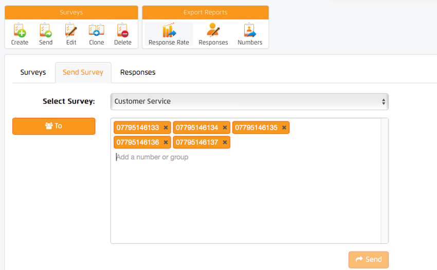 SMS surveys