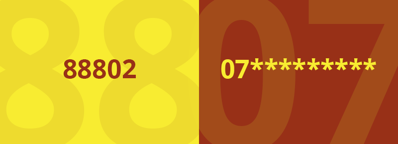 Short code or Long code Short code or Long code