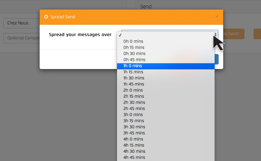 Spread send your marketing messages
