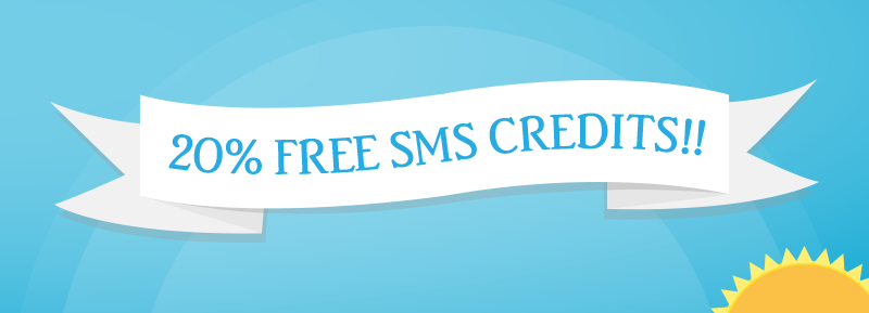 Free SMS credits mobile marketing