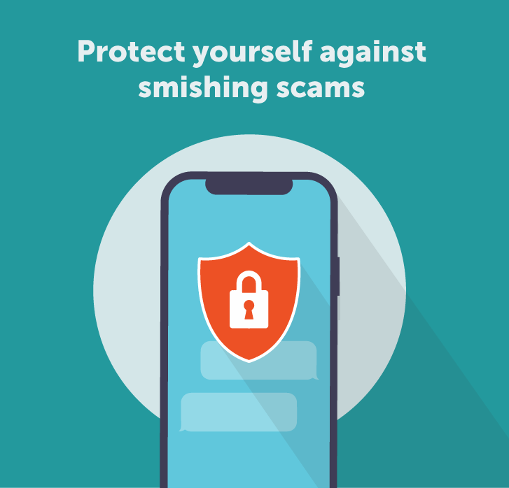 Phone with padlock, implying security