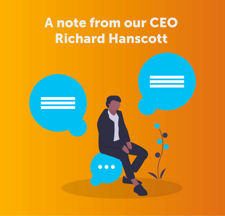 Illustration of gentleman giving a speech