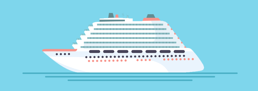 Big fancy ship Big fancy ship on the sea