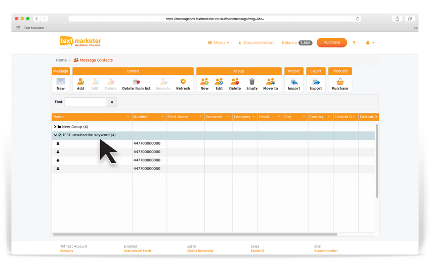 Unsubscribe-numbers Unsubscribe numbers