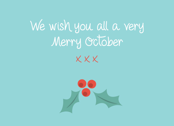 October Christmas shopping