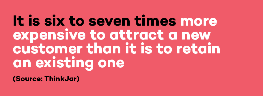 New customers more expensive New customers more expensive