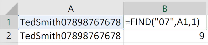 How to extract a mobile number from a cell containing text in Excel ...
