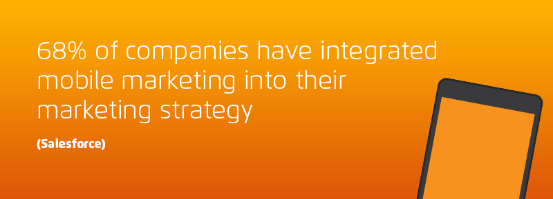 salesforce quote 68% of companies have integrated mobile marketing